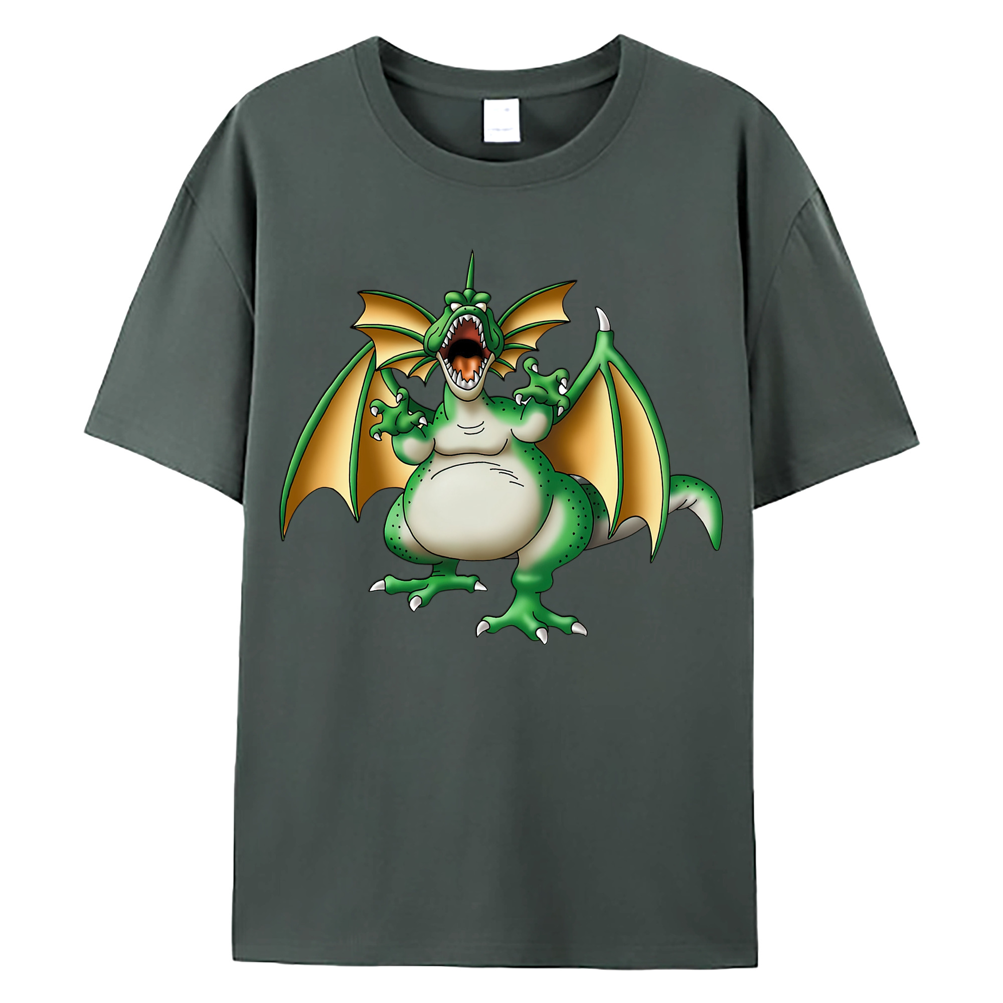 （画像用） ドラゴンクエスト Doragon Kuesuto Dragon Quest 綿100％ メンズ半袖Tシャツ｜肌触りやわらか＆通気性